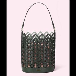 NWT Kate Spade Dorie Small Bucket Bag Evergreen